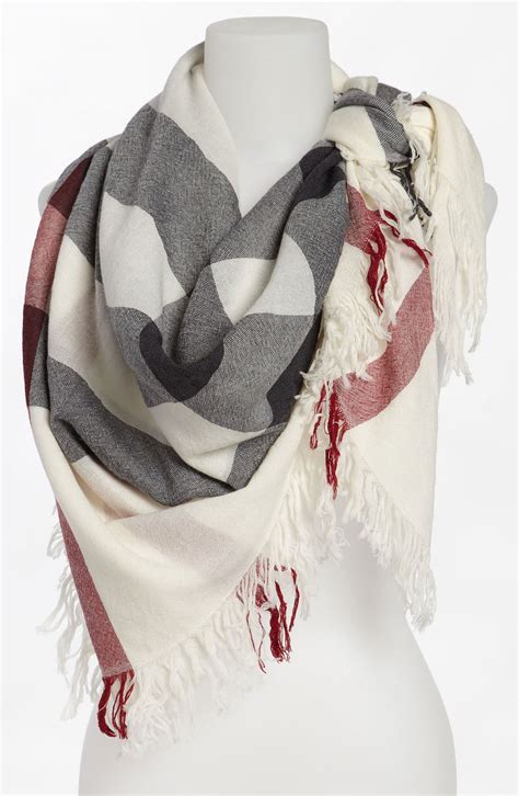 burberry printed merino wool scarf|Check Wool Scarf in Stone .